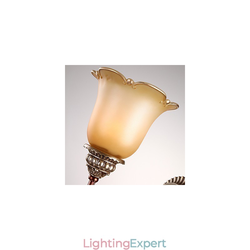 Europe Type Restoring Ancient Ways Wrought Iron Bedroom Crystal Glass Wall Lamp Light