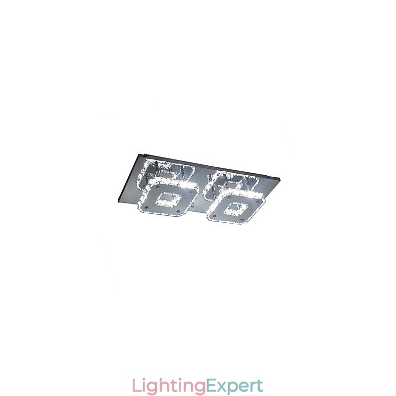 Modern Contemporary Electroplated Metal Flush Mount