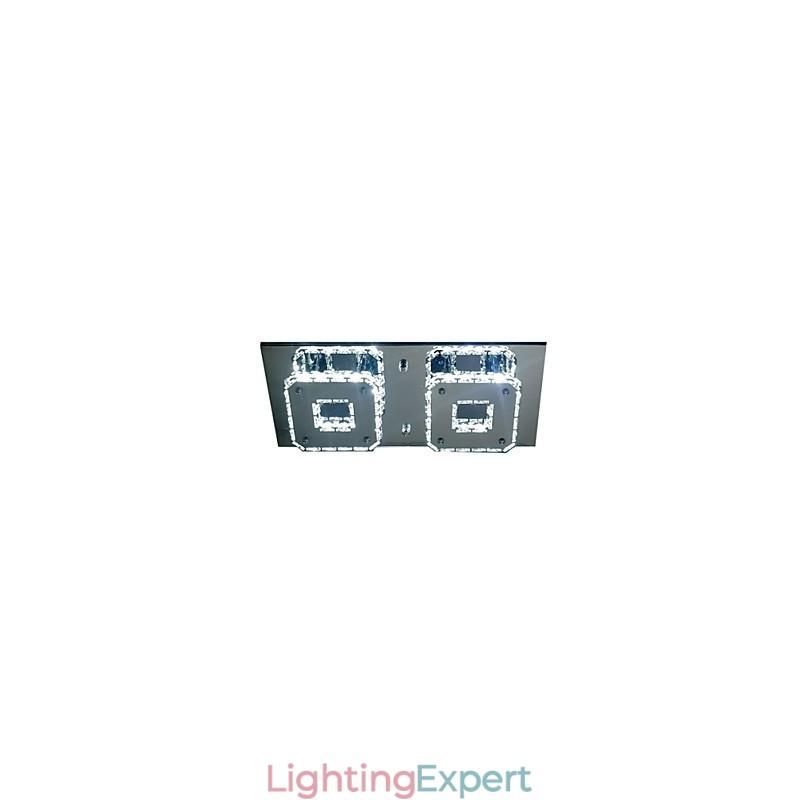 Modern Contemporary Electroplated Metal Flush Mount