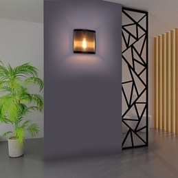 Vintage Style Simplicity steel Wire Mesh and Metal Wall Sconce Living Room Hallway Attic Garage Basement Wall Lamp
