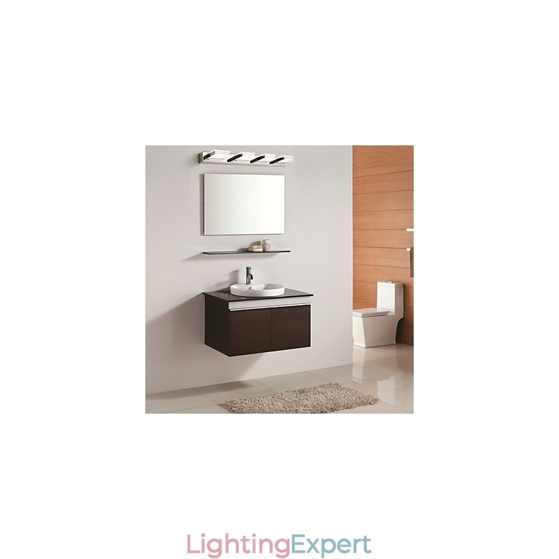 Square Mirror Lamp Stainless Steel And Acrylic