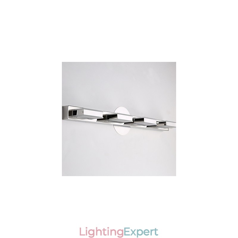 Square Mirror Lamp Stainless Steel And Acrylic
