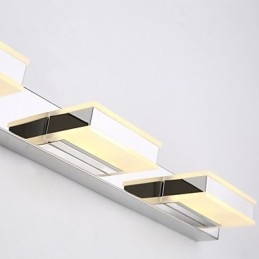 Square Mirror Lamp Stainless Steel And Acrylic