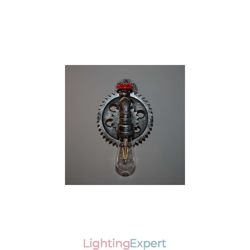 Creative Iron Bar Restaurant Bar Aisle Wall Lamp Wall Lamp Loft Industrial Gear Personality To Do The Old Water Pipes