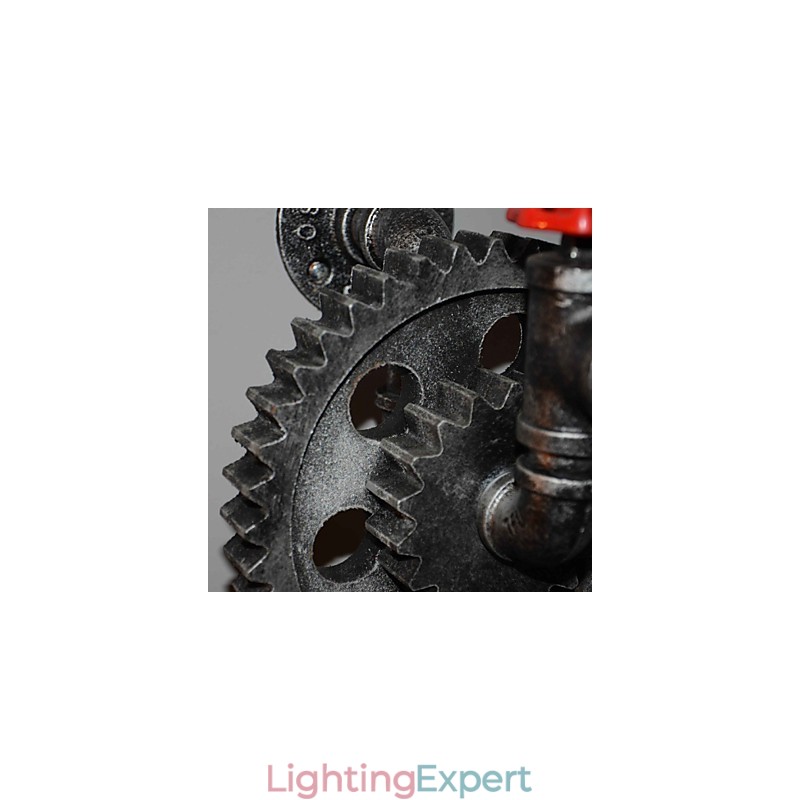 Creative Iron Bar Restaurant Bar Aisle Wall Lamp Wall Lamp Loft Industrial Gear Personality To Do The Old Water Pipes