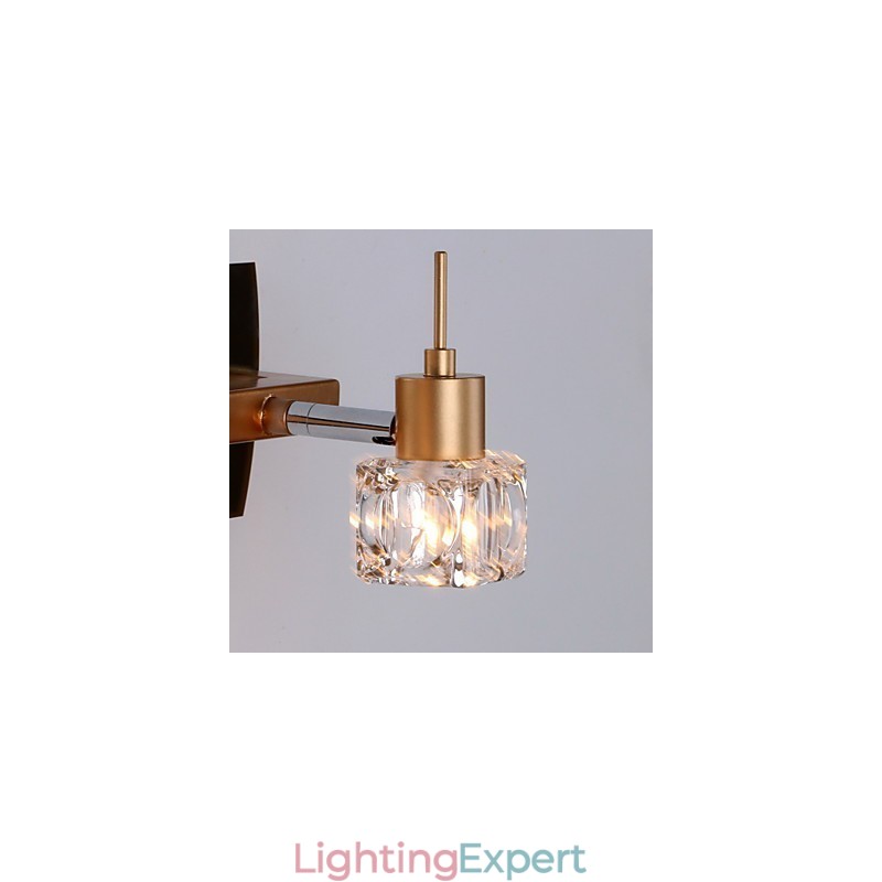 Crystal Bathroom Lighting Modern Contemporary G4 Metal