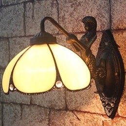 European Contracted Rural Creative Wrought Iron Wall Lamp Lights