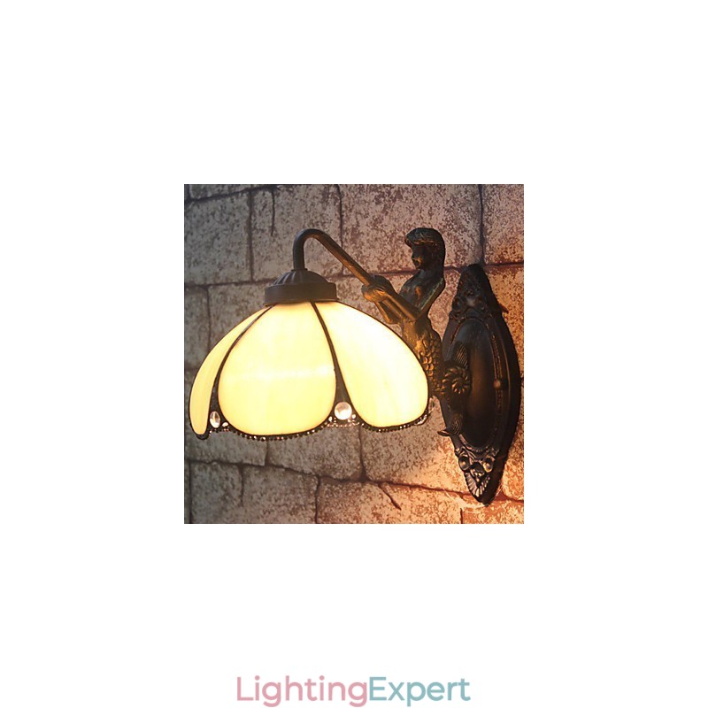 European Contracted Rural Creative Wrought Iron Wall Lamp Lights