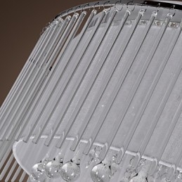Modern Contemporary Crystal Electroplated Flush Mount