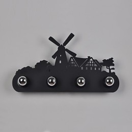 4 Lights American Village Pastoral LOFT Style Bedroom Aisle Iron Retro Wall Lamps