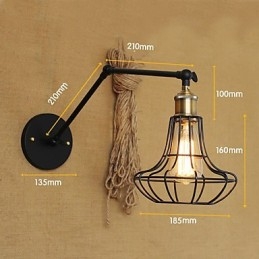 Wall Sconces Swing Lights Reading Wall Lights Mini Style Rustic Lodge Metal