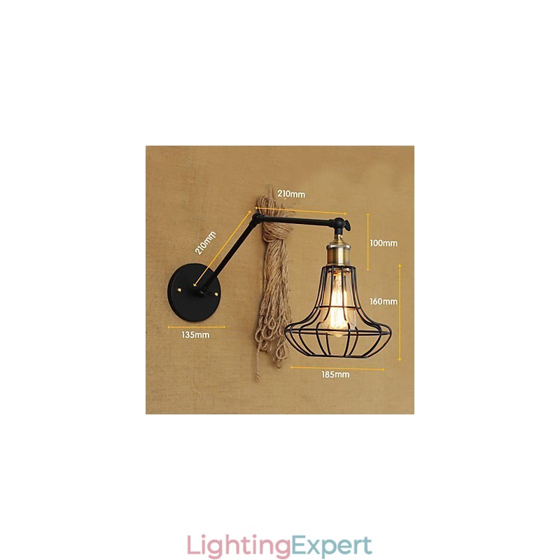 Wall Sconces Swing Lights Reading Wall Lights Mini Style Rustic Lodge Metal