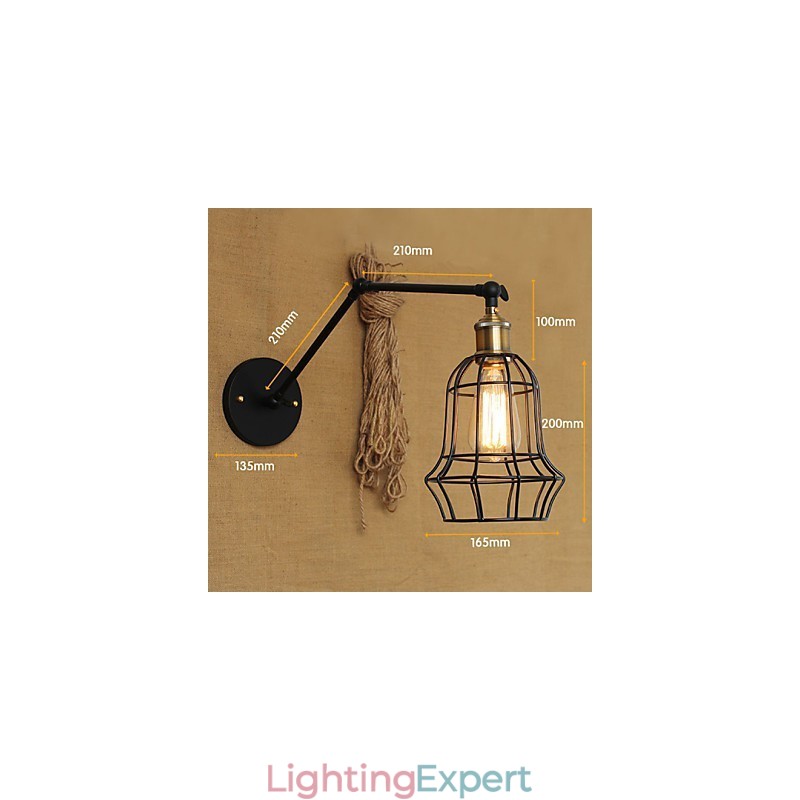 Wall Sconces Swing Lights Reading Wall Lights Mini Style Rustic Lodge Metal