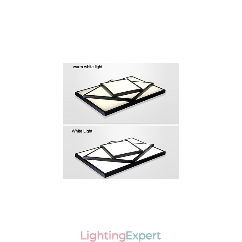 Square Flush Mount Modern Contemporary Ceiling light