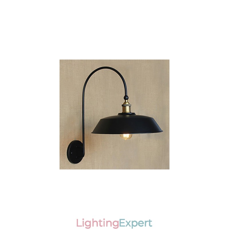 Creative American Country Iron Retro Round Industrial Living Room Balcony Aisle Stairs Room Decoration Lamp