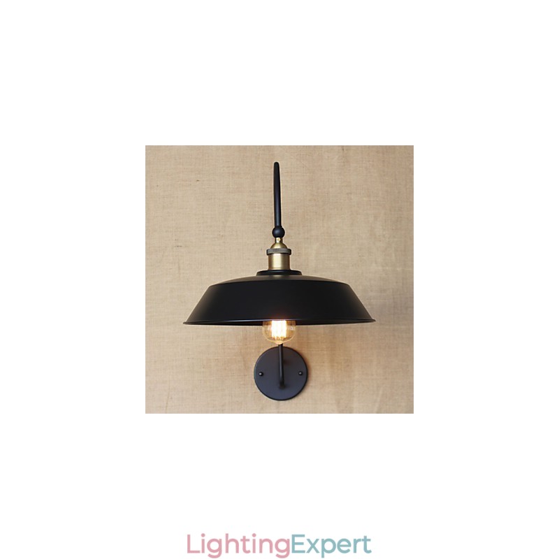 Creative American Country Iron Retro Round Industrial Living Room Balcony Aisle Stairs Room Decoration Lamp