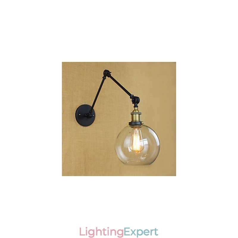 The Long Arm Of The Glass Wall Iron Industrial Creative Telescopic Bedroom Retro Nostalgic Restaurant Foldable Aisle