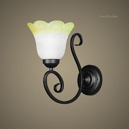 Vintage Wall Light Iron Glass Swing Arm Wall Lamp Indoor Decor Bedroom Wall Light 110 220V For Living Room
