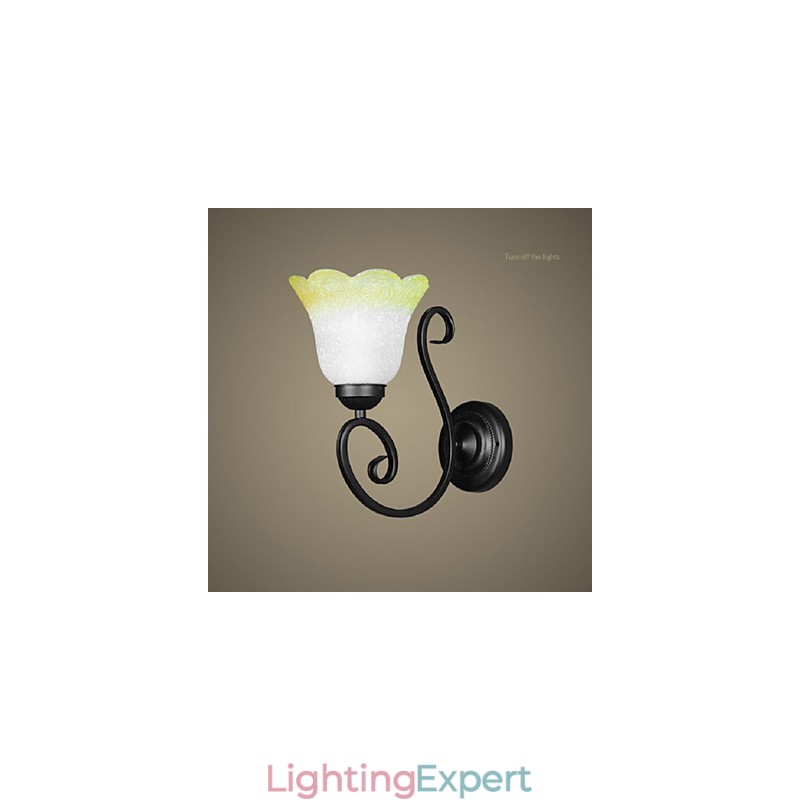 Vintage Wall Light Iron Glass Swing Arm Wall Lamp Indoor Decor Bedroom Wall Light 110 220V For Living Room