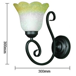 Vintage Wall Light Iron Glass Swing Arm Wall Lamp Indoor Decor Bedroom Wall Light 110 220V For Living Room