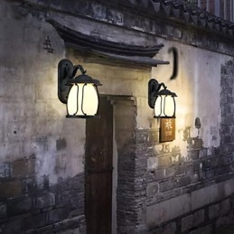 Outside Europe Type Restoring Ancient Ways Is Waterproof Creative American Wall Lamp Lights