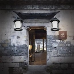 Outside Europe Type Restoring Ancient Ways Is Waterproof Creative American Wall Lamp Lights