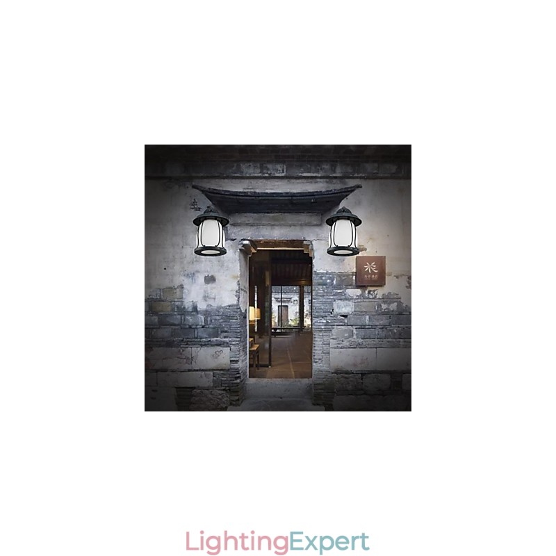 Outside Europe Type Restoring Ancient Ways Is Waterproof Creative American Wall Lamp Lights