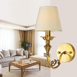 Classic Bedroom Wall Lamps Simple Metal Living Room Wall Sconce Bar Cafe Hallway Balcony Wall Lamp