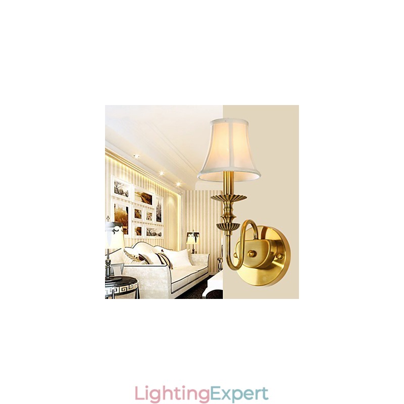 Classic Bedroom Wall Lamps Simple Metal Living Room Wall Sconce Bar Cafe Hallway Balcony Wall Lamp