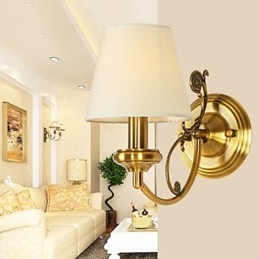 Classic Bedroom Wall Lamps Simple Metal Living Room Wall Sconce Bar Cafe Hallway Balcony Wall Lamp