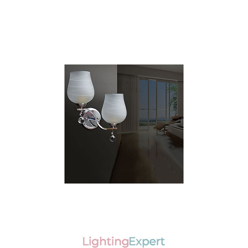 Crystal Wall Sconces Modern Contemporary Metal