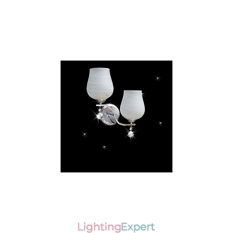 Crystal Wall Sconces Modern Contemporary Metal