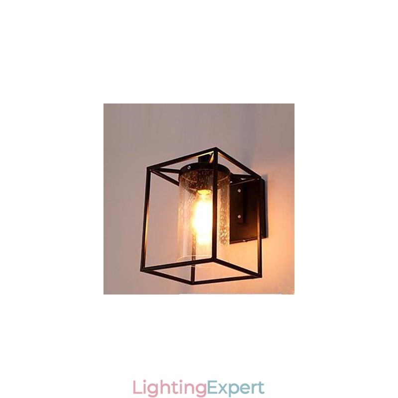 American Country Personality Loft Nordic Contracted Style Raindrop Bubble Glass Wall Lamp
