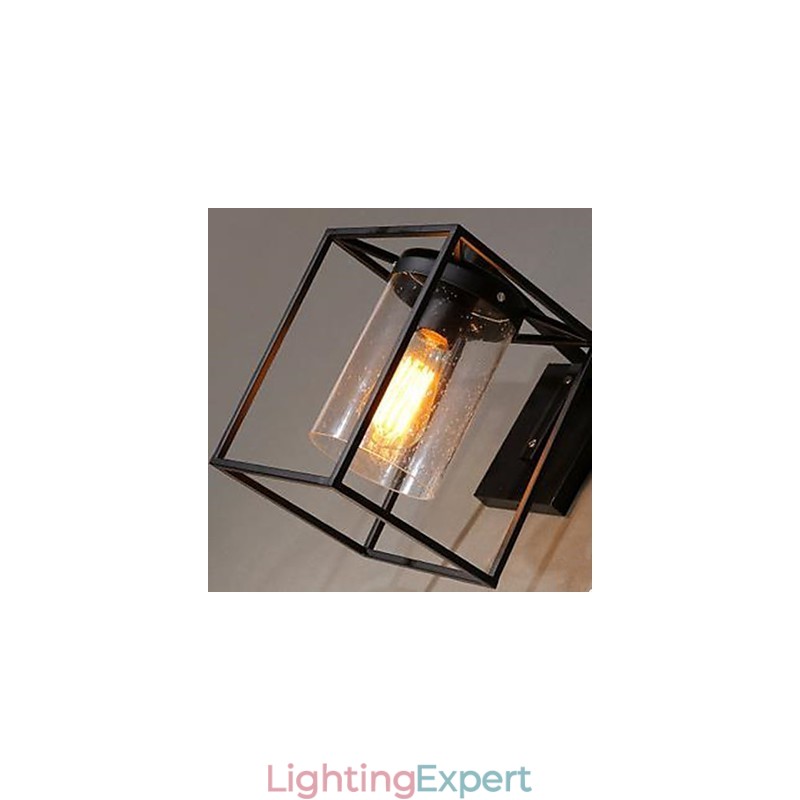 American Country Personality Loft Nordic Contracted Style Raindrop Bubble Glass Wall Lamp
