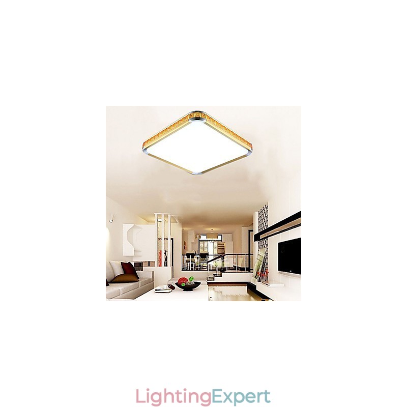 Flush Mounte Light Luxury Modern Acrylic with Light Ajustable Golden Or Silver Can choose