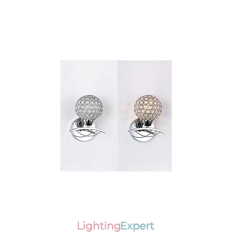 Wall Sconces Reading Wall Lights Crystal Mini Style Modern Contemporary Metal