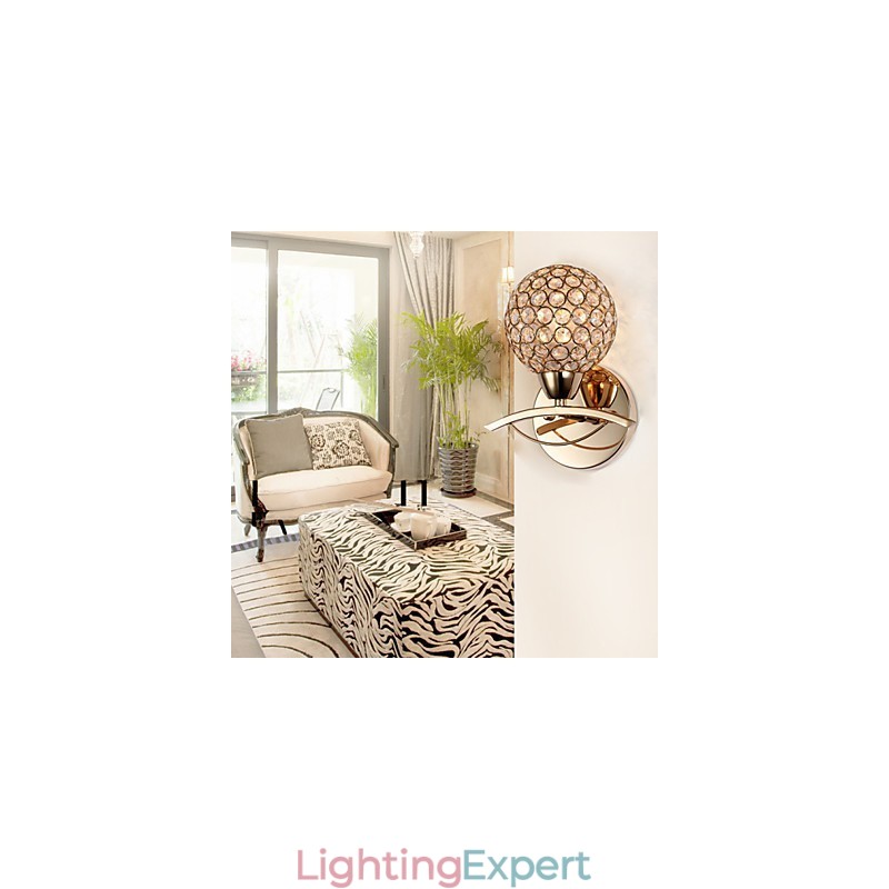 Wall Sconces Reading Wall Lights Crystal Mini Style Modern Contemporary Metal