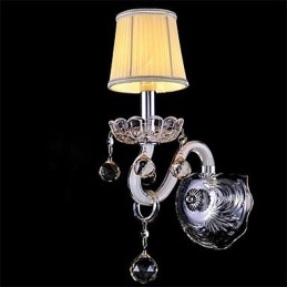 Crystal Mini Style Wall Sconces Candle Wall Lights Modern Contemporary Glass