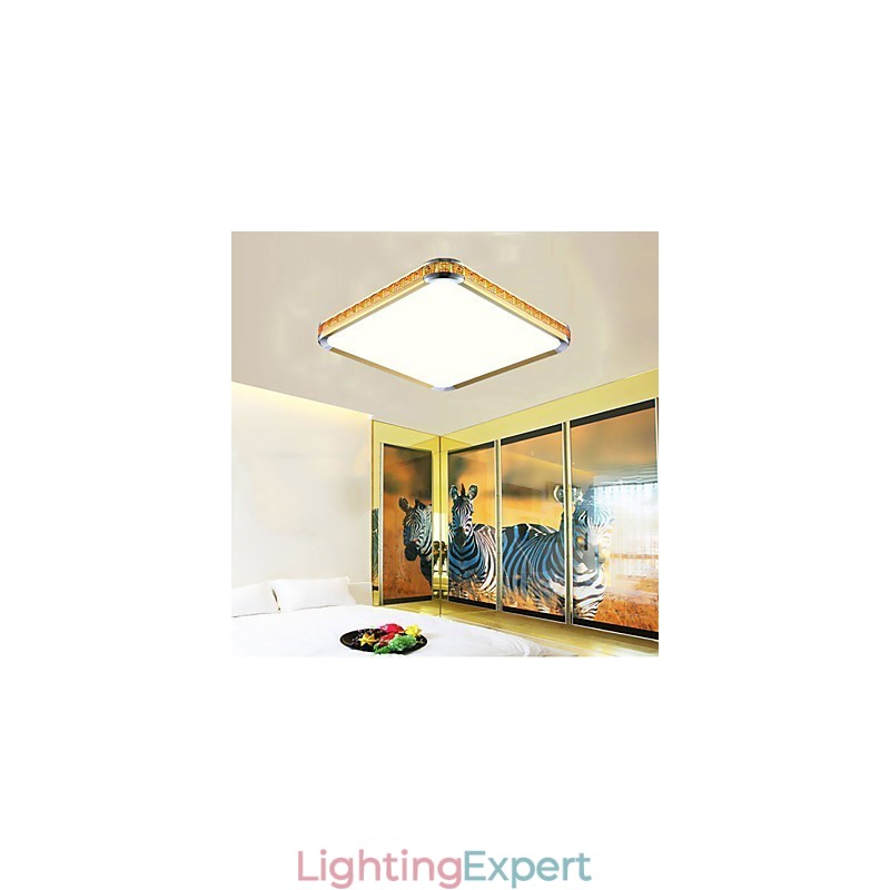 Flush Mounte Light Luxury Modern Acrylic with Light Ajustable Golden Or Silver Can choose