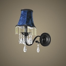 Crystal Wall Lamp With Fabric Lampshade Bestselling In Europe And US