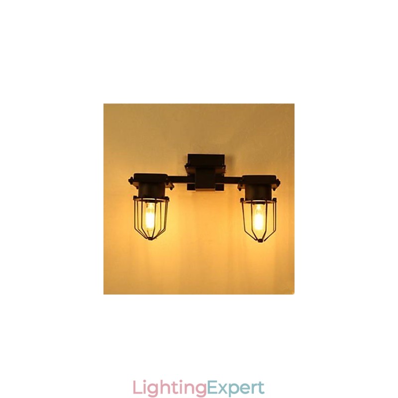 Wall Lamp Wrought Iron Hallway Stairs The Head Of A Bed