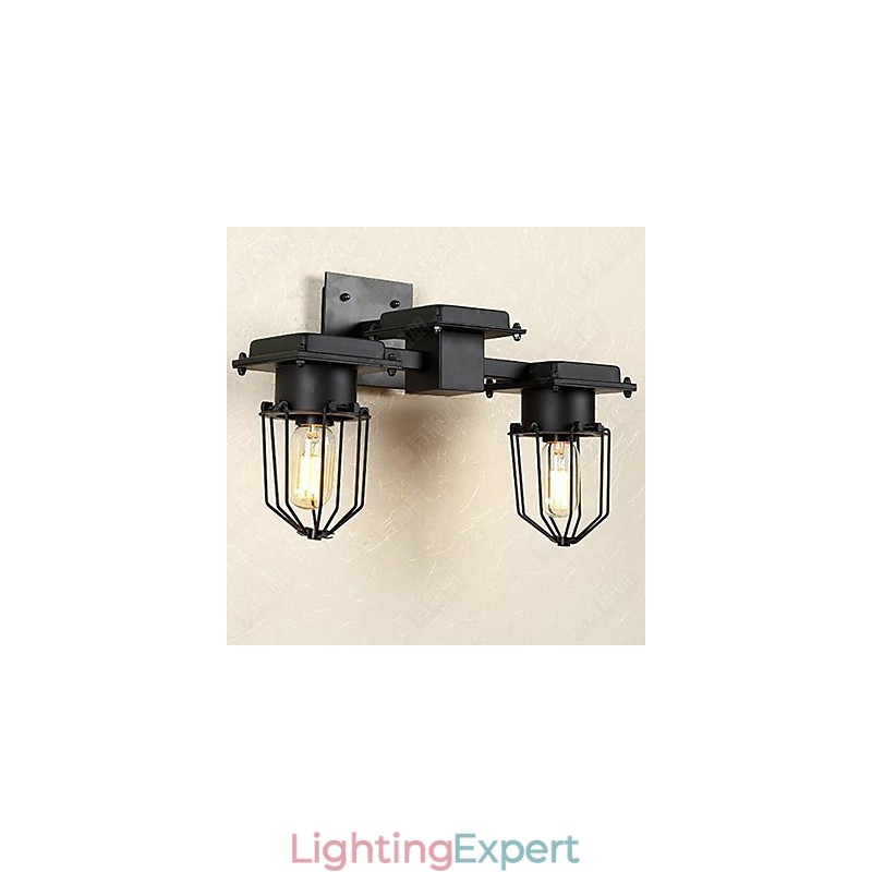Wall Lamp Wrought Iron Hallway Stairs The Head Of A Bed