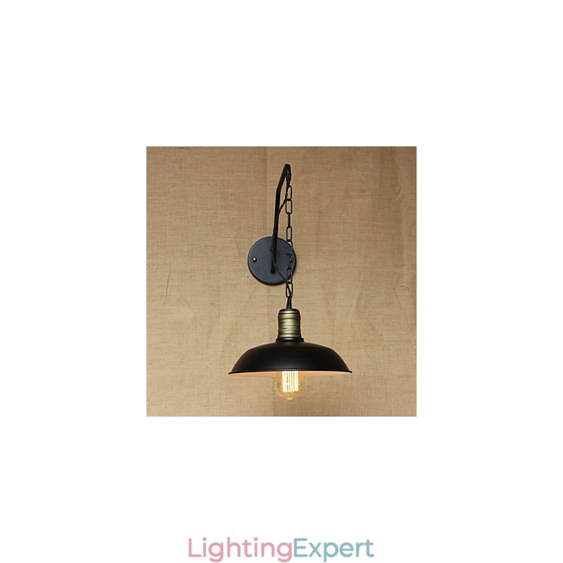 Simple And Creative Personality Wall Lamp Industry Chain American Retro Iron Aisle Bedroom Bedside Wall Lamp