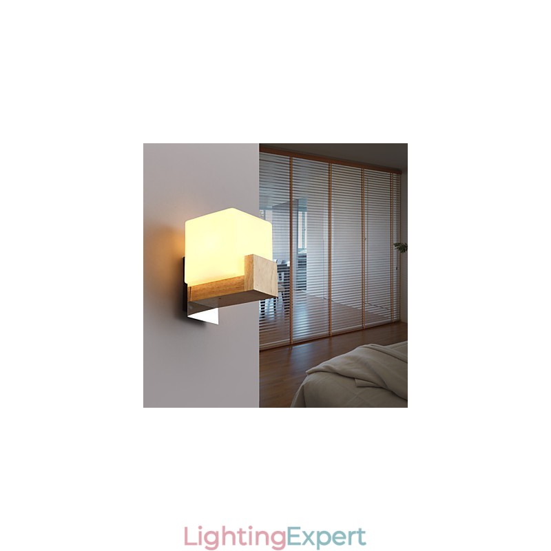 Wall Sconces Mini Style Modern Contemporary Wood Bamboo