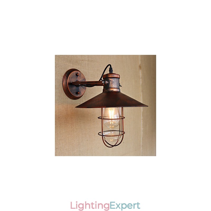 Loft industrial Warehouse Creative Living Room Balcony Wind Ferruginous Nostalgic Retro Pastoral Staircase Wall Lamp