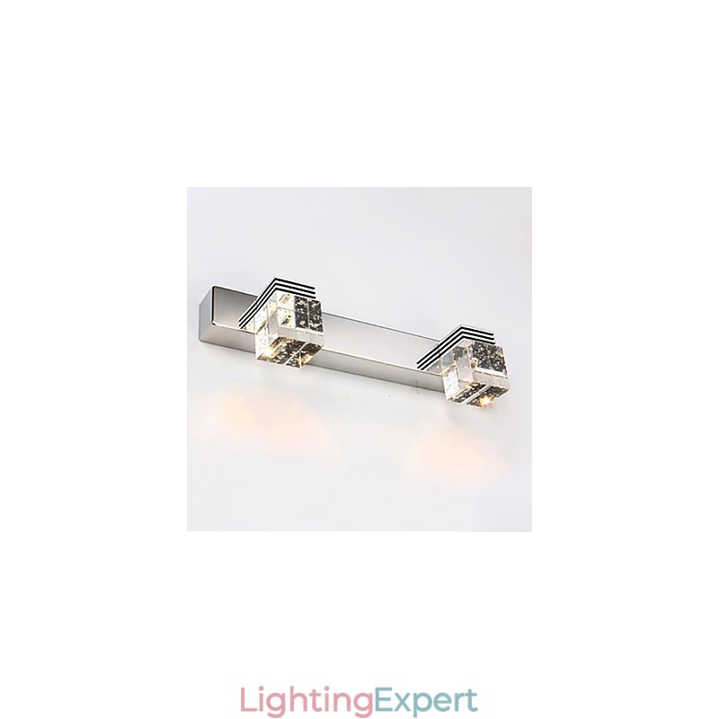 Wall Sconces Bathroom Lighting Wall Washers Crystal Mini Style Modern Contemporary Metal