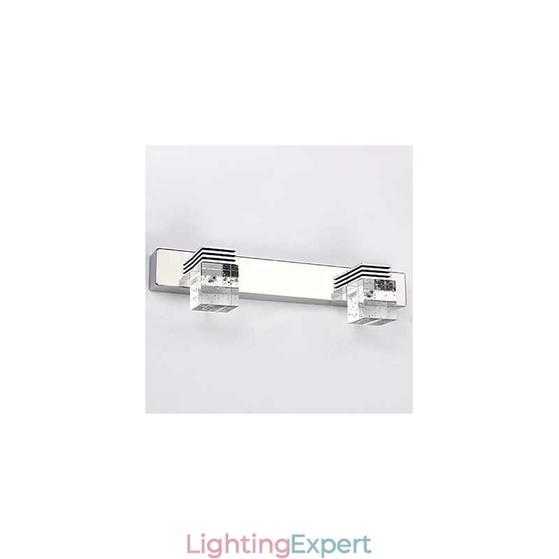 Wall Sconces Bathroom Lighting Wall Washers Crystal Mini Style Modern Contemporary Metal