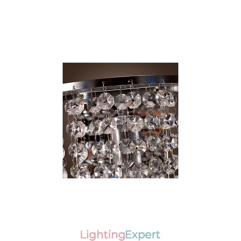 Contemporary Crystal Wall Light with 1 Light