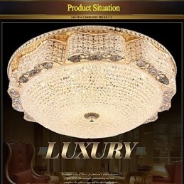 Modern Luxury Crystal Ceiling mounted Light Absorb Dome Light Diameter 50CM