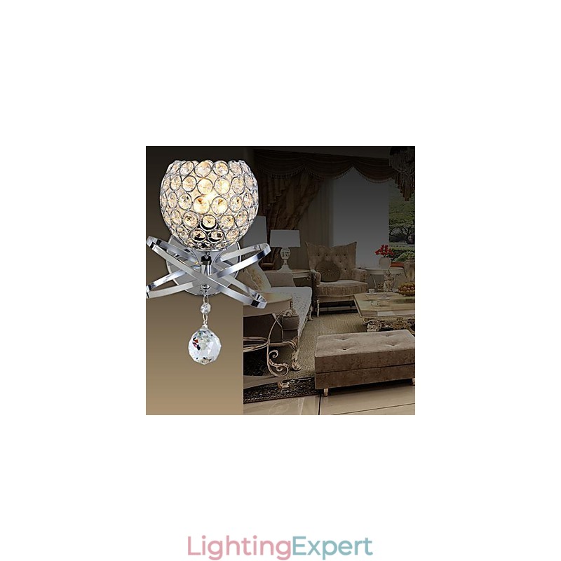 Crystal Wall Sconces Modern Contemporary Metal
